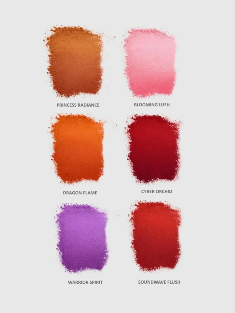 Highly Pigmented Blush Palette - Blendable Vegan Makeup Shades for Professional